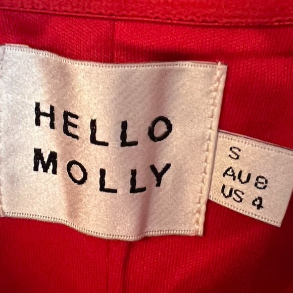 Hello Molly Vibrant Red Strapless Midi Dress - Picture 6 of 6